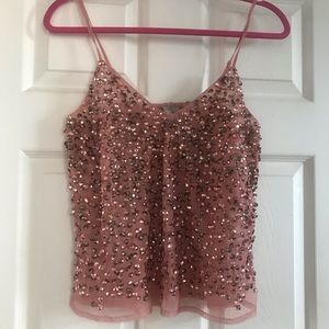 ASOS Sequin Sheer Top used